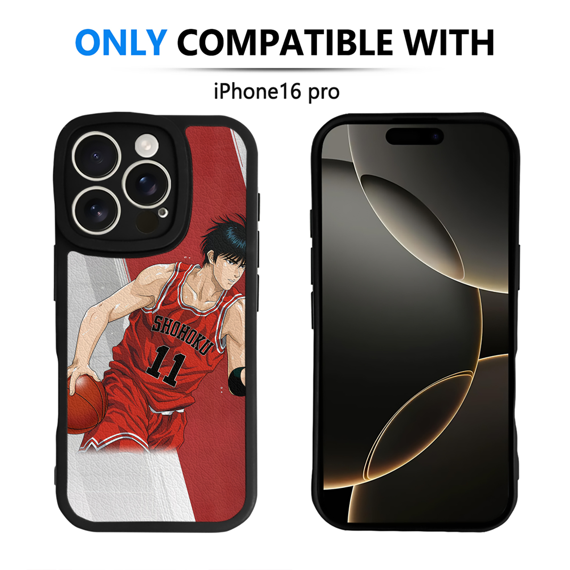 （画像用） SLAM DUNK／スラムダンク 【iPhone 16シリーズ対応】シリコンスマホケース（レザー調） 材質：シリコン
